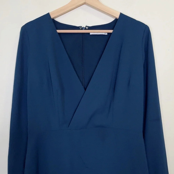 COOPER ST | NAVY VNECK LONG SLEEVE MINI DRESS - Picture 3 of 14